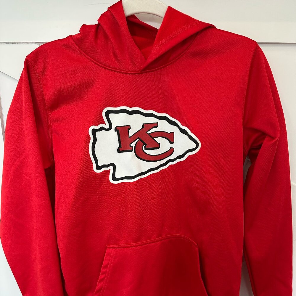 Kansas City Chiefs NFL Hoodie KC Arrowhead Team Logo Youth Large